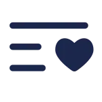 List Heart Minimalistic SVG Icon